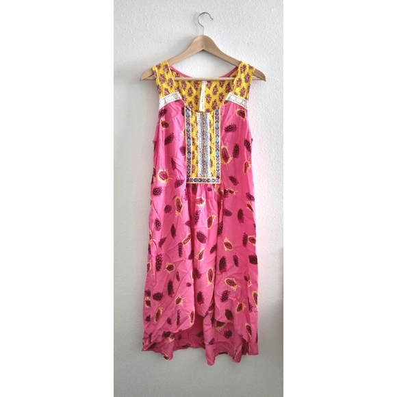 Uncle Frank Dresses & Skirts - Uncle Frank Pink Semi Sheer Sleeveless Dress